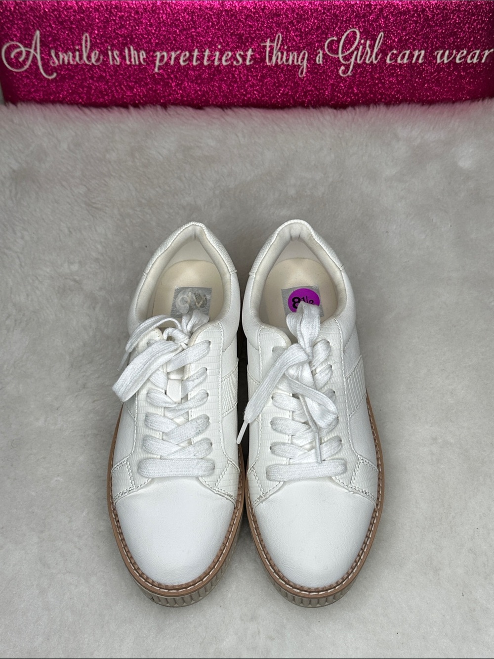 Women’s Dolce Vita Tiger Platform Sneakers Size 8.5 - Picture 3 of 11